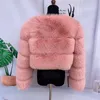 Womens Fur Faux faux fur jacket thick coat Short fashion winter warm Furry clearance offers womens synthetic 231017