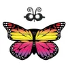 10 Style Rainbow Monarch Butterfly Costumes Pretty Fl-Color Chiffon Wings Addmaskadd pannband cosplay Cape Party Favors Drop Deliver