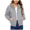 Feminino plus size outerwear casacos jaqueta de manga comprida inverno lã com capuz camisola casaco moda simples roupas 2023 231018