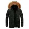 Parkas pour hommes Hommes Parka hiver épais chaud polaire manteaux à capuche col de fourrure pardessus mode manteau décontracté hommes en plein air Windpoof vêtements 231018