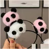 Accessori per capelli Accessori per capelli Bambola animale Panda Fascia per capelli Dolce stile cinese Clip Fascia per capelli in peluche Cerchietto per cartoni animati Ragazza Bambino, Bambini Dh9Yv