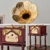 Dekorative Objekte Figuren Rerto Home Decor Vintage Holz Metall Phonograph Spieluhr für Zuhause Desktop Dekoration Kreative Handkurbel Spieluhr Ornament 231017