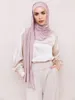 Etnik Giyim Premium Anında Hicab Jersey Kadın Eşarp Müslüman Türbanlar İçin Hicaplar Kadın Türban Kafa Albaç Fould Femme Ramazan