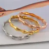 Luxe Retro armbanden Rvs Bamboe Armbanden Munt multi-layer Vrouwelijke Bamboe Stijl Ketting Creatieve Armband Mode Jewelry255b