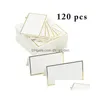 Greeting Cards Greeting Cards 120Pcs Place Wedding Party Decoration Table Decor Name Mes Event Supplies Seating 221114 Home Dhgarden Dhbn1