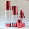 Bottiglie riutilizzabili per lozione per pompa a vuoto per bottiglie airless da 30 ml 50 ml Imballaggio cosmetico liquido di bellezza di alta qualità 100 pezzi / lotto all'ingrosso Lomll