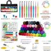 Craft Tools 113Pcs Yarn Crochet Set Multi Size For Ergonomics Ideal Beginner DIY Originality Weaving 231017