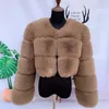 Womens Fur Faux faux fur jacket thick coat Short fashion winter warm Furry clearance offers womens synthetic 231017