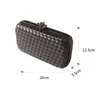 Evening Bags Dinner Bag Ladies Fashion Woven European and American Banquet Clutch Dress 231017