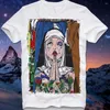 T-shirt da uomo Camicia Sexy Girl Tattoo Nun Nonne Religieuse Bad Bitch Art Warhol Lichtenstein Culture Pinup Pin Up Tees179z