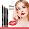 Lápis labial 12 cores Marca Lip Lápis Matte Lipliner Lápis À Prova D 'Água Maquiagem Lábios Matte Batom Lip Liner Caneta Suave Nude Cosméticos 231017