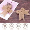 Gift Wrap 30 Pcs Burlap Bows Burlap Bow Knot Handmade Burlap for Christmas Decorate Tree Festival Holiday Party Supplies 231017