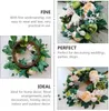 Decorative Flowers Artificial Peony Wreath Silk Flower Spring Garland Floral For Front Door Wall Easter Wedding Party Home Decorations