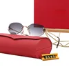 Modische Luxus-Designer-Sonnenbrille für Damen und Herren, Retro-Quadrat-Oval-Rahmen, Farbverlaufs-Filmbrille, trendig und lässig