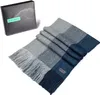 Marino Avenue Men's Scarf Knitted Stripe Scarf Winter Men's Scarf Elegant Gift Box