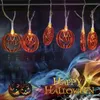 Halloween String Lights Halloween Decorations, Set 3x20 LED 10 ft varje ljus Pumpkin Bat Ghost Lights Batteri Appript Fairy Lights Halloween Party Decorations