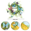 Decorative Flowers Green Wreath 18inch Holiday Decor For Spring Front Door Simulation Artificial Decorate Ivy Plastic Garland