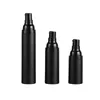 15 ml 30 ml svart luftlös flaskelotion grädde pump plastbehållare vaccum spray 50 ml kosmetiska flaskor dispenser för kosmetika okmtf ishev