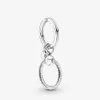 100% 925 Sterling Silver Moments Charm Key Rings Fit Original European Charm Dangle Pendant Fashion Women Wedding Jewelry Accessor231a