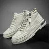 Boots Men Combat Men's Outdoor Luxury Shoes Fashion Leather 2023 Spring Sneakers Ankle Winter White 231018