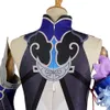 Jingliu Honkai Cosplay Costume jeu Honkai: Star Rail Jingliu Cosplay perruque 96 cm Sier blanc dégradé bleu Anime Wigcosplay