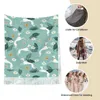 Foulards Femmes Écharpe Avec Gland Lévrier Et Papillon Long Doux Chaud Châle Wrap Chien Amant Réversible Pashmina