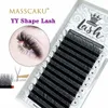 False Eyelashes MASSCAKU sell 12rows YY shape faux mink double tip eyelash Y style russian volume eye lashes individual easily fluffly 231017