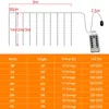 문자열 USB Festoon LED String Light 8 모드 원격 크리스마스 요정 화환 커튼 장식을위한 홈 휴가 장식 연도 램프