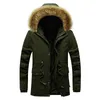 Parkas pour hommes Hommes Parka hiver épais chaud polaire manteaux à capuche col de fourrure pardessus mode manteau décontracté hommes en plein air Windpoof vêtements 231018