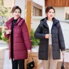 Damen Daunenparka Wintermantel Damenjacke Puffer Koreanischer Stil Lang Damen Baumwolle 231018