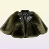 2021 Nieuwe korte stijl Girl Bur Coats Jackets Imitatie Fox Artificial Bur Grass Hoge kwaliteit Plushleather Winter Kids Baby Girl OU4530139