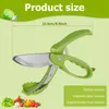 Fruit Vegetable Tools Double Blade Salad Scissors Washable Chopper Scissor Multifunctional Food Cutting Tool Kitchen Gadgets 231018