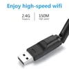 WiFi Finders 150Mbps MT7601 Wireless Network Card Mini USB Adapter LAN Receiver Dongle Antenna 80211 bgn for PC Windows 231018