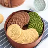 Moldes de cozimento 3 Pçs / set de Moldes Geométricos de Biscoito Redondo Ondulado Faca de Biscoito 3D Pressionado à Mão Biscoito Fondant Ferramenta de Decoração de Bolo 231018