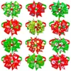 Dog Apparel 50 100pcs Christmas Bow Tie Pet Supplies Accessories Small Dogs Cat Bowties Neckteis Holiday Products 231017