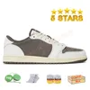 With Original Box Suede Material Cactus Jack 1s Basketball Shoes 4s Top Quality Jumpman 1 4 White Sail Fire Red 5s Low Reverse Mocha Phantom Designer Sneakers Trainers