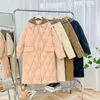 Women's Trench Coats Clothing Down Jacket Medium And Long Hooded Cotton Clothes Winter Korean Fashion Leisure Warm Thicken Coat G16