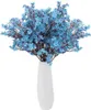 Fleurs décoratives 6 pièces bébé souffle Faux artificiel gypsophile Bouquet fausse fleur de soie vraie touche pour bricolage décoration de mariage maison