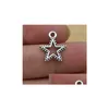 Charms 200st/Lot Ancient Sier Alloy Star Charms hängen för DIY -smycken Fynd 17.5x14mm smycken smycken Fyndkomponent Dhdom