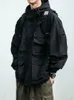 Vestes Femmes Multi Pocket Streetwear Mountain Sweat à capuche Veste Hommes Vêtements Japonais Harajuku Casual Cargo Mode Noir Manteaux Mâle 231018