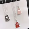 Designer Jewelry Gujiashuang g Glue Dropping Pink Primary Color Enamel Small Necklace Fashion Male and Female Couple Clavicle Chain Jewelry