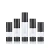 nuovo flacone con pompa airless nero da 15 ml 30 ml 50 ml vuoto, flaconi ricaricabili airless in plastica da 30 ml Xeolt