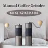Molinillos de café manuales Molinillo de café manual Ajuste de molienda ajustable Kingrinder K0-K6 Molinillo de café en grano de aluminio y acero inoxidable Molino de rebabas cónico 231018