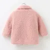 Vestes Peluche filles veste printemps automne garder au chaud vêtements d'extérieur mode petite princesse manteau de noël enfants vêtements 2 3 4 5 6 7 ans 231018