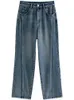 Womens Jeans DUSHU Casual Stijl Hoge Taille 100% Katoen Recht voor Vrouwen Herfst Product Allmatch Denim Broek Vrouwelijke 231018