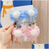 Hair Accessories Hair Accessories Girls Year Red Bow Clip Princess Hanfu Headdress Baby Pompom Ball Hairpins Baby, Kids Maternity Acce Dhdsv