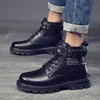 High-top 568 and Fashion Men's Motorcycle Ankle Waterproof Boots Leather Shoes Men Casual Boot Bota Masculina 231018 128