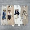 Maglioni da donna Cartoon Rl Bear Abbigliamento invernale da donna Moda Pullover lavorato a maglia a maniche lunghe in cotone lana cotone morbido GV41