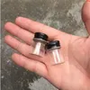 Glass Jars Bottles with Aluminium Cap Black Liquid Empty 5ml 6ml 7ml 10ml 14ml Crafts 100pcs good qty Hgrga