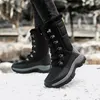 Moipheng 963 Waterproof Winter Mid-Calf Snow Women Platfor